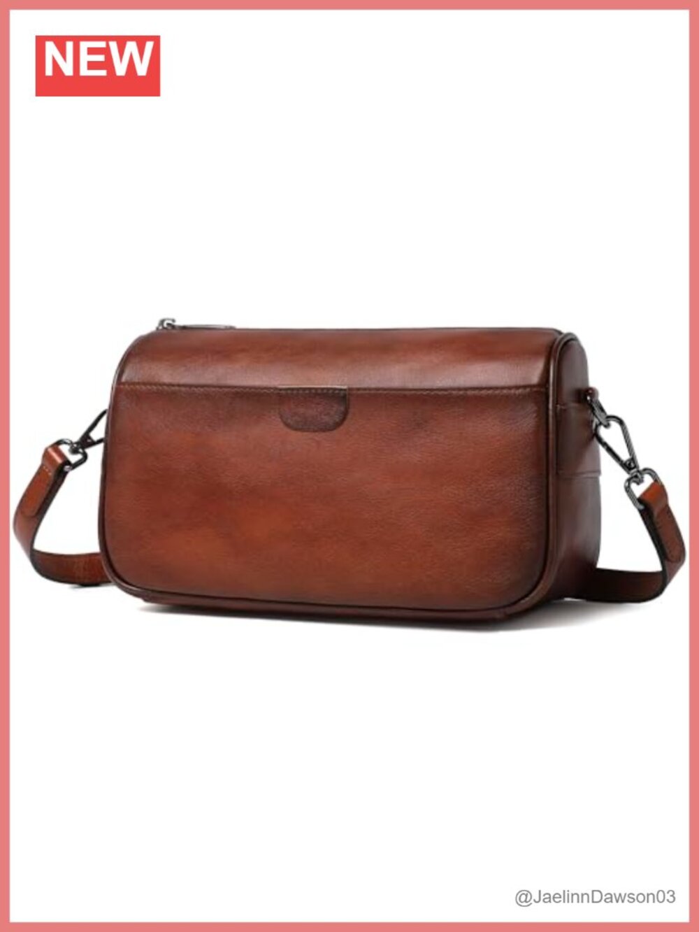 Genuine Leather Crossbody Bag Hobo Shoulder Purse with Dual Straps